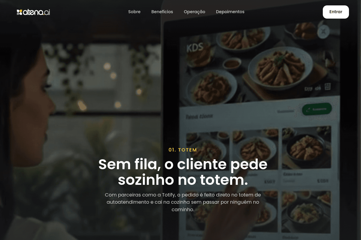 Site do fornecedor de Atena.ai