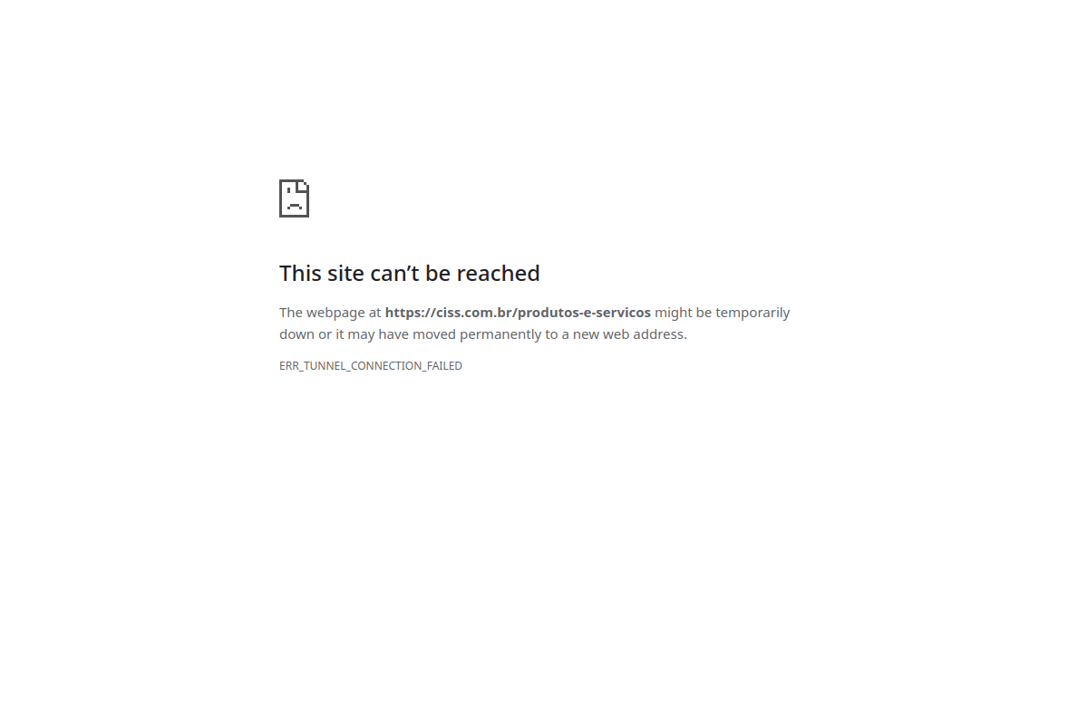 Site do fornecedor de CISS