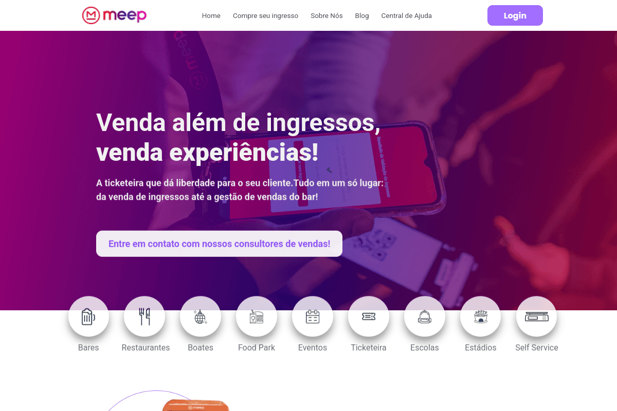Site do fornecedor de Meep