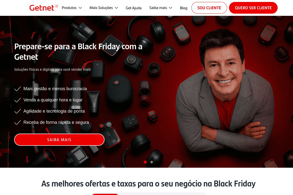 Site do fornecedor de GetNet