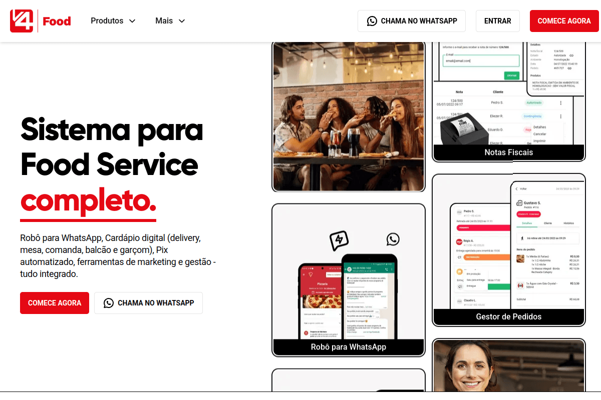 Site do fornecedor de V4 Food
