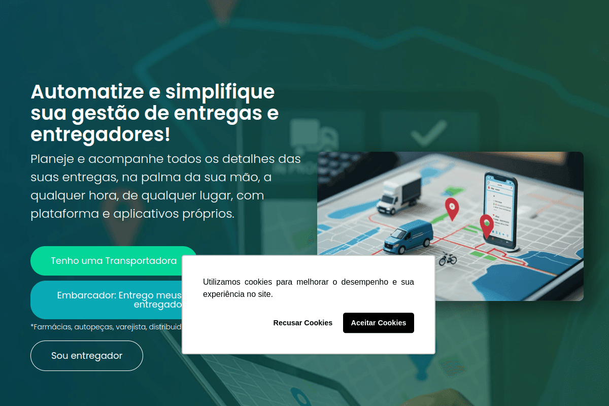 Site do fornecedor de MaisEntregas
